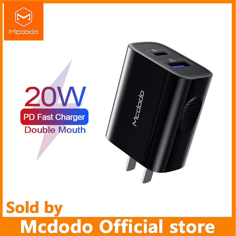 Mcdodo USB Charger 22.5W Super Fast Charging Qc/SCP/Fcp/Afc for iPhone 12 Pro PD 20W/Android HUAWEI Mate 20 30 Pro P 30 40 Pro Super Fast Charging Lazada