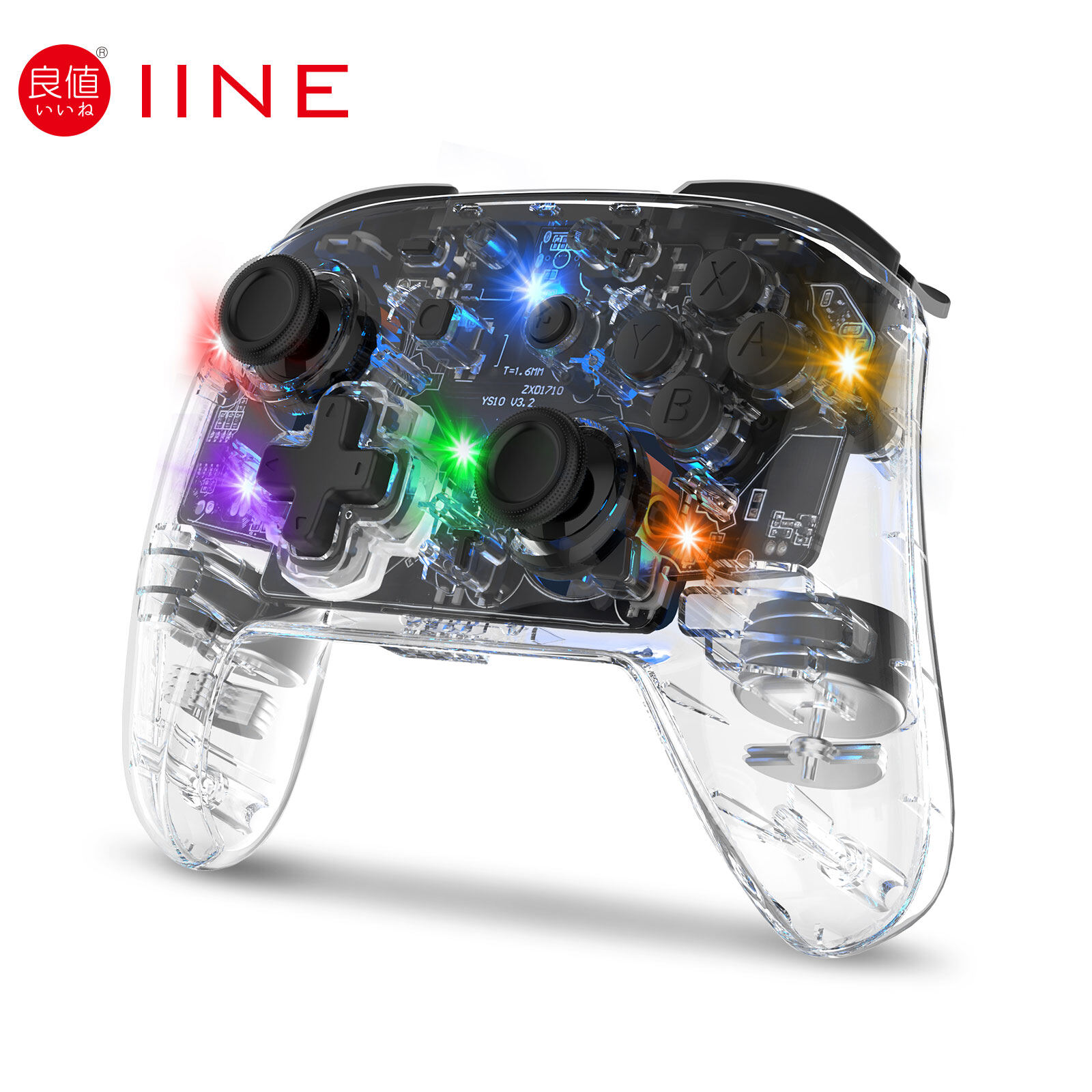 Iine bộ điều khiển trong suốt pro mini hai loại tương thích nintendo switch/oled/lite