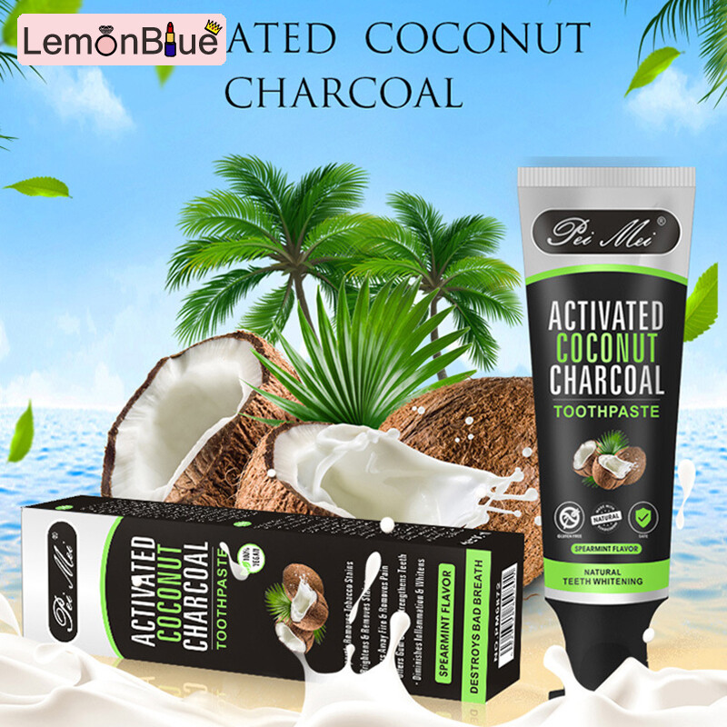 Gambar LemonBlue Portable Coconut Toothpaste Deep Cleaning Gums Professional Teeth Care Supplies for Women Men 100g