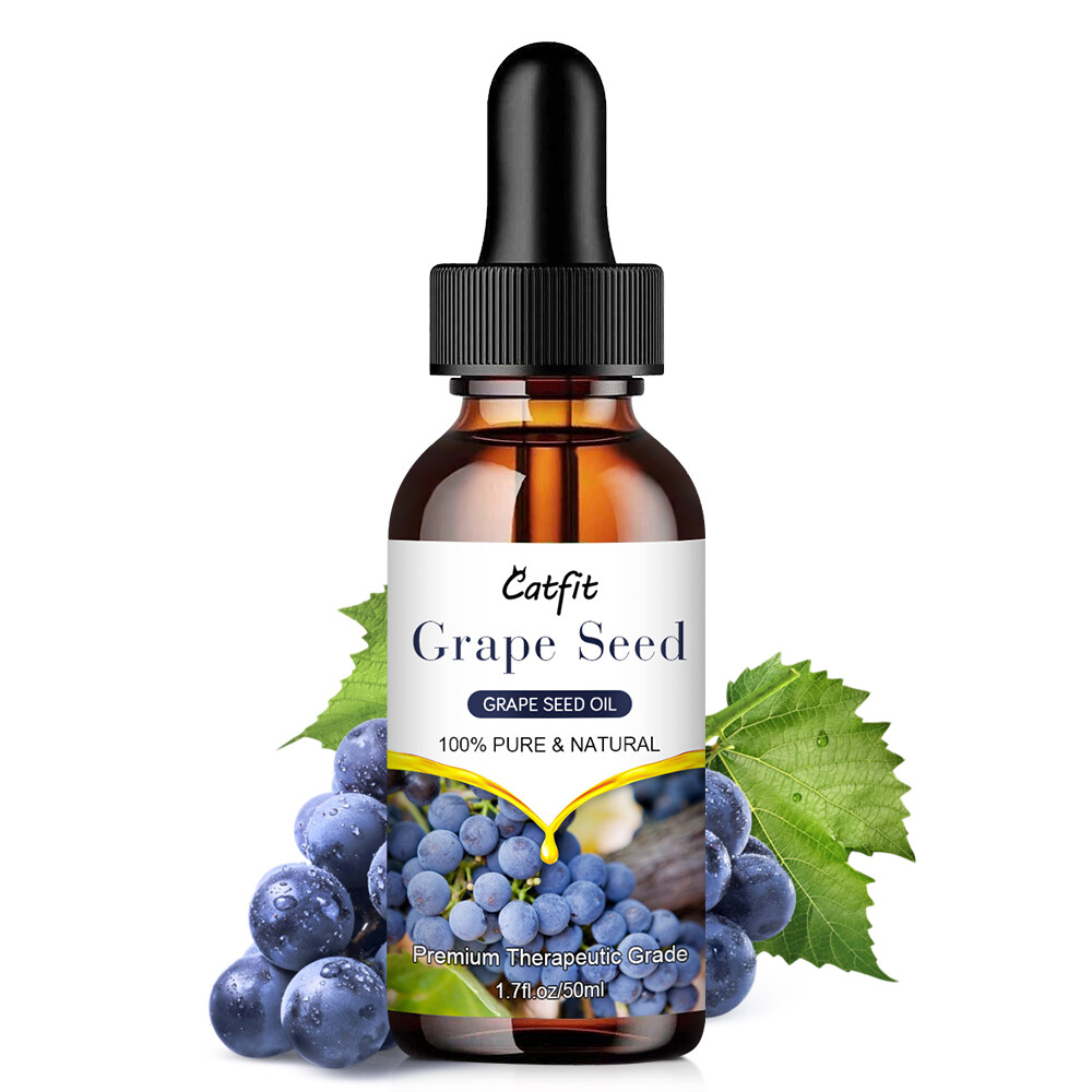 Gambar Catfit Grape Seed Pure Oil 50ML Moisturizing Body and Facial Massage Oil Aromatherapy Essential Oil