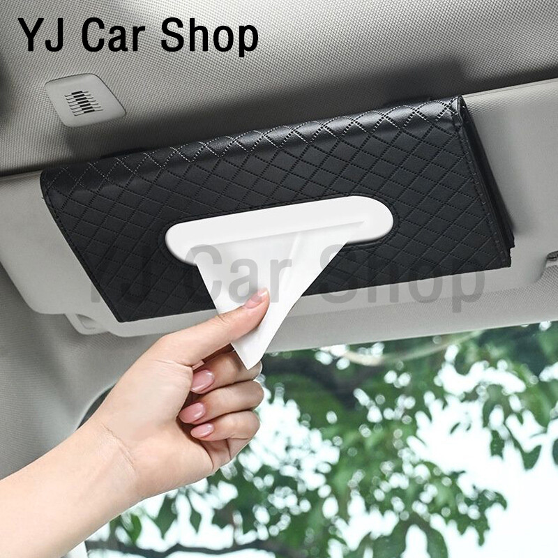 Hộp đựng khăn giấy che nắng ô tô hộp đựng khăn giấy túi đựng khăn ăn túi treo bằng da pu