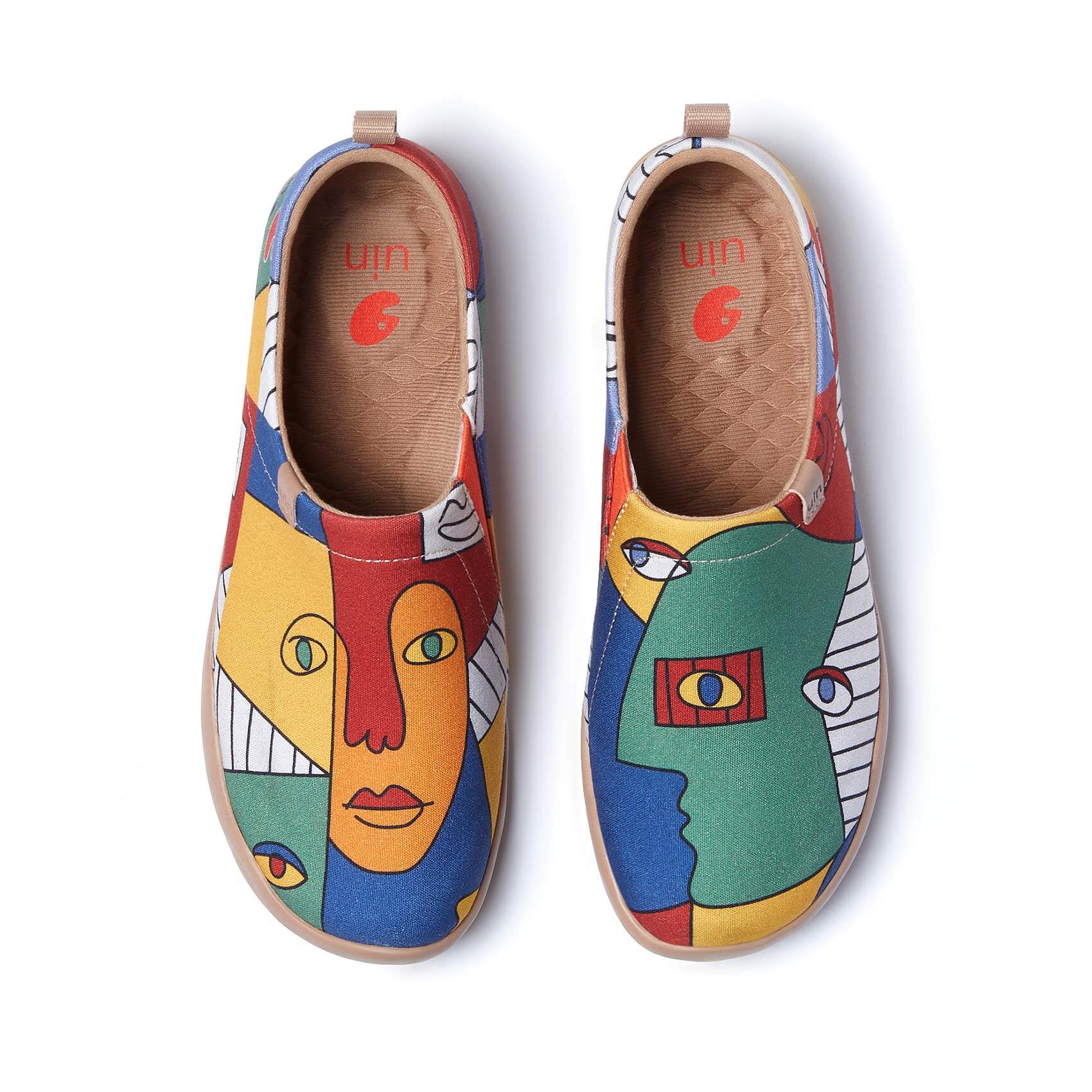 UIN Women's Art Painted Travel Shoes Slip On Loafers Comfort Lightweight Sneakers ToledoⅠ Love in Spain - ยี่ห้อ UIN ราคา 4,750 บาท*ส่งฟรี