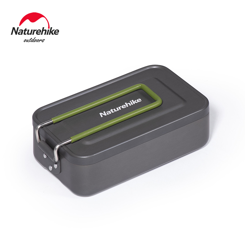 Naturehike hộp đựng thức ăn nóng ngoài trời hộp đựng thức ăn lộn xộn bằng nhôm hộp cơm trưa