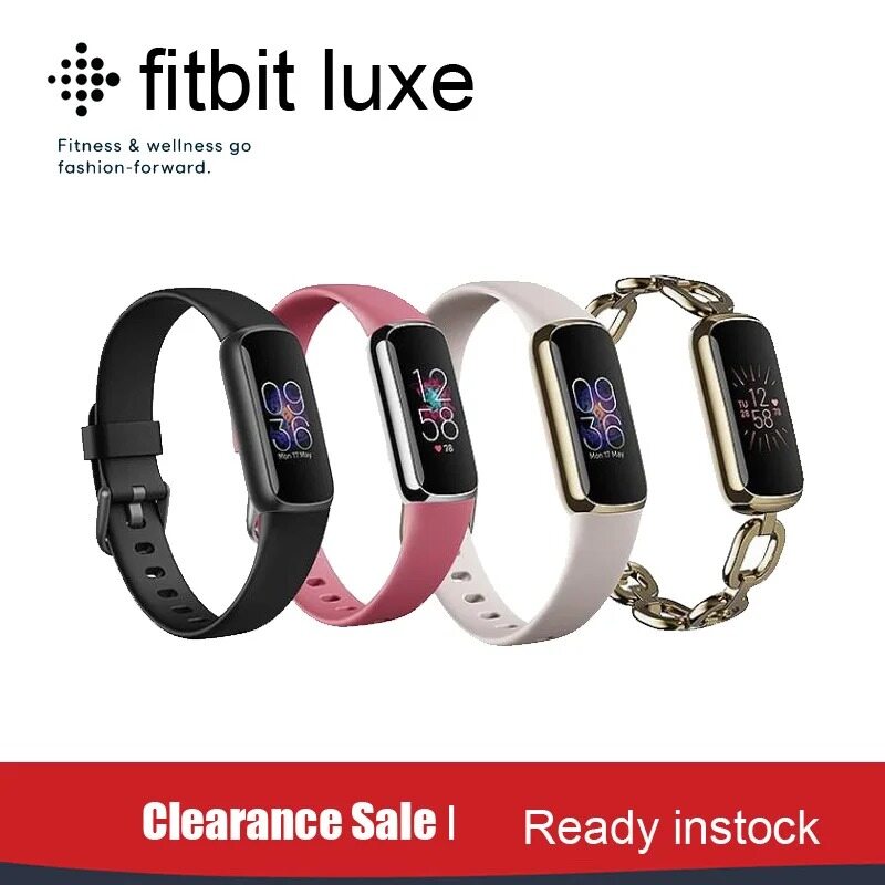 Original Fitbit Luxe Fitness Tracker Smartwatch Sports Waterproof Bracelet Heart Rate Sleep Health Monitor For IOS Android ราคา 5,340 บาท*ส่งฟรี