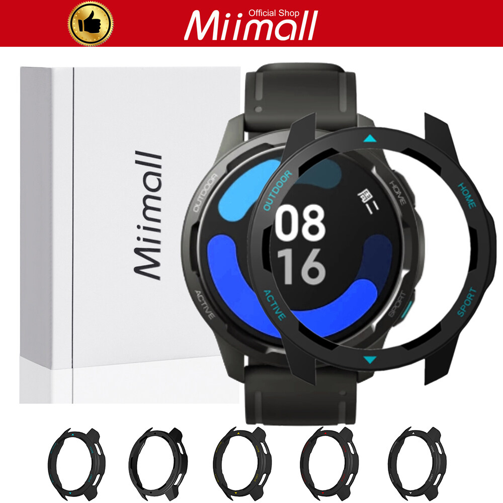 Miimall Cases Compatible with Xiaomi Watch S1 Active Cover Screen Protector