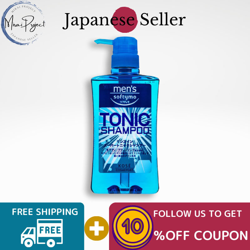 Gambar [Direct from Japan] KOSE Men s Softymo Rinse in Shampoo Super Tonic Body 550ml Refill 400ml Refreshing feeling Conditioner formula Hair smooth Cool Feeling