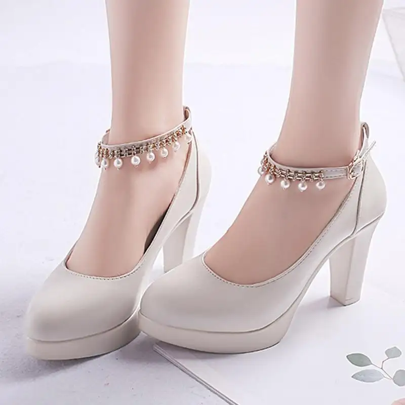 string high heels