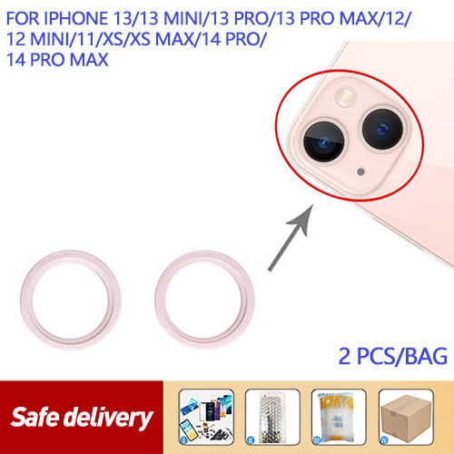 2 cái camera phía sau tròng kính kim loại bên ngoài bảo vệ vòng vành nẹp cho Iphone 13 Mini/iPhone 13/Iphone 12/12 Mini/iPhone 11/XS & XS Max/13 Pro/13 Pro Max/14 Pro/14 Pro tối đa
