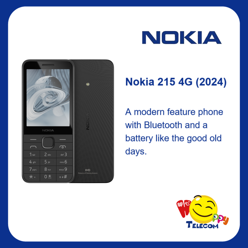 NOKIA 215 Y2K 4G Mobile Phone Elderly Phone TA-1613 Classic Black Harga 223 Ringgit*Penghantaran Percuma