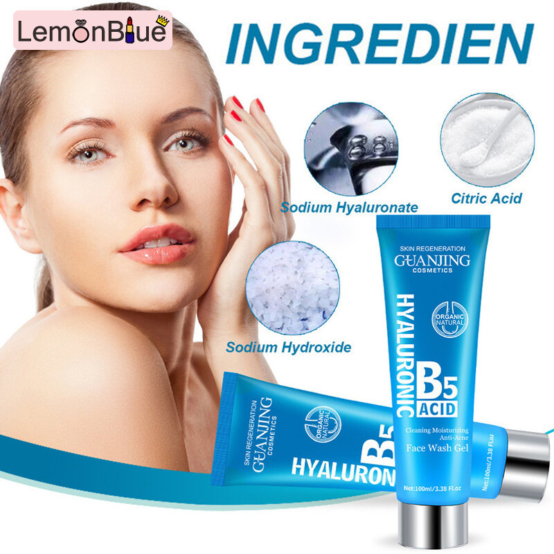 Gambar LemonBlue Hyaluronic Acid Facial Cleanser Pore Oil Control   Blackhead Removal Facial Hyaluronic Acid Facial Cleanser Moisturizing Skin Care Pore Oil Control   Blackhead Removal Facial Cleansing Gel