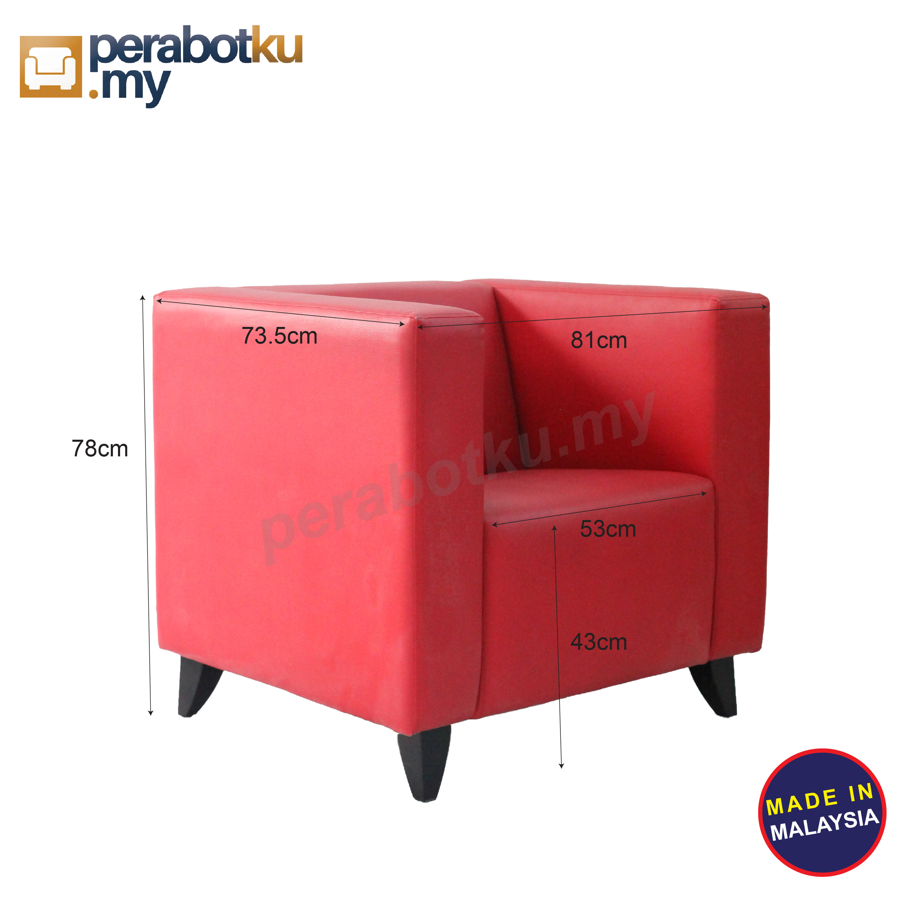 One Seater Sofa Malaysia Baci Living Room