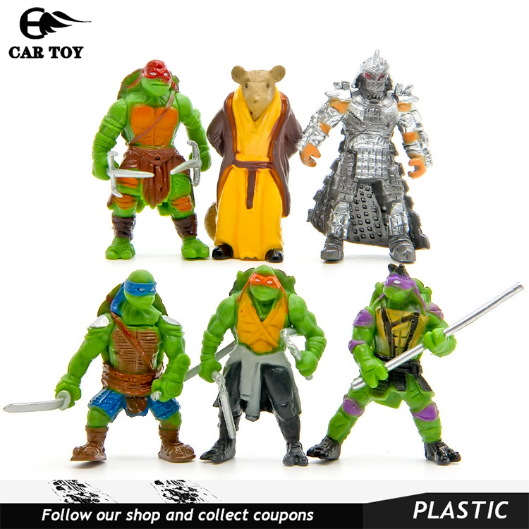 Mô hình figure set Ninja Rùa Bộ 4 Con  Hộp  Taki Shop