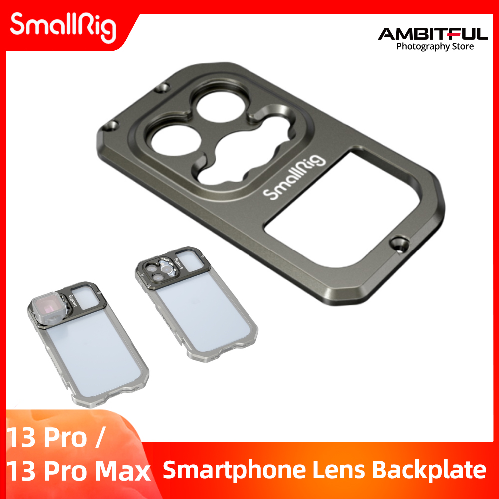 Smallrig tấm lưng ống kính ren 17mm cho điện thoại thông minh iphone 13 pro max cage-3634