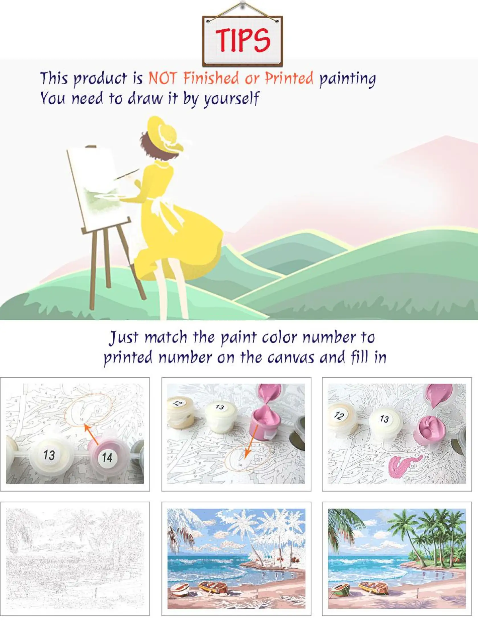 With Frame 40 X 50 Cm Pbn Diy Paint By Numbers Kits Hand Painting Home Decor Horses Lazada Singapore