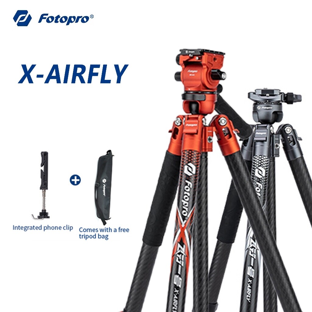 Fotopro X-Airfly MAX Carbon Fiber Tripod Camera Holder Micro Single Portable Hydraulic SLR Professional Photography Camera Integrated Pan Tilt Tripod ราคา 8,355 บาท*ส่งฟรี