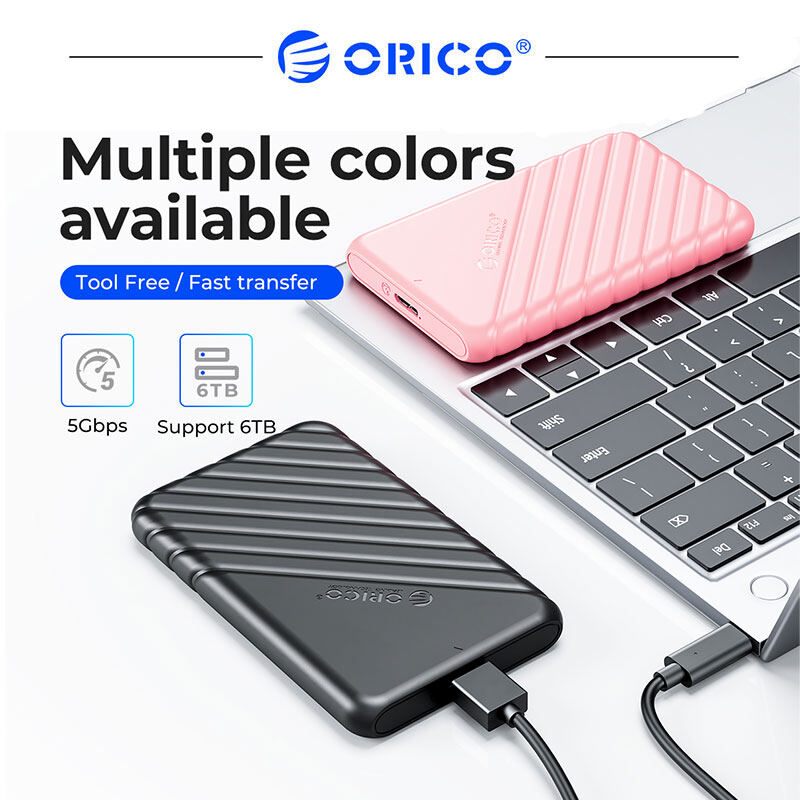 Vỏ bọc ổ cứng ORICO 2.5 inch Type-C USB3.1 sata ổ cứng SSD trường hợp 6 gbps SSD HDD công cụ miễn phí UASP cho máy tính accessorie
