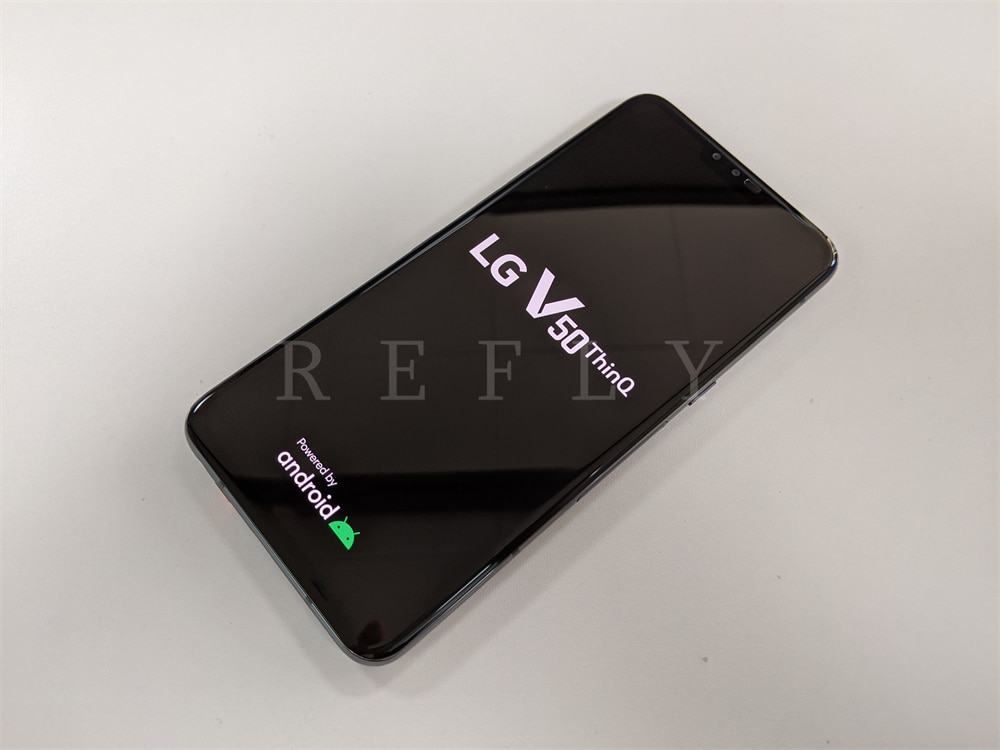 LG V50 ThinQ รุ่น V500N สมาร์ทโฟนหน้าจอ 6.4 นิ้ว RAM 6GB ROM 128GB กล้องหลัง 3 ตัว 16MP รองรับ LTE ซิมเดียว ปลดล็อกด้วยลายนิ้วมือ