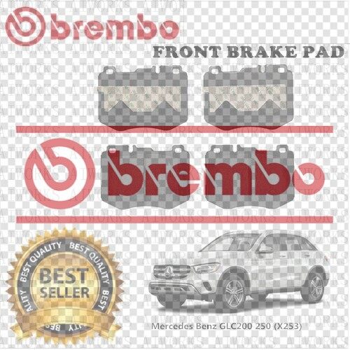 BREMBO Mercedes Benz GLC200 GLC250 X253 Front Disc Brake Pad Harga 415 Ringgit*Penghantaran Percuma
