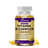 Viên nang phức hợp vitamin B B12, B1, B2, B3, B5, B6, B7, B9 giúp giảm căng thẳng Hệ thần kinh Sức khỏe Năng lượng và Hỗ trợ miễn dịch Tâm trạng khỏe mạnh