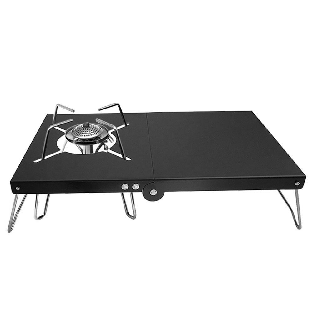 Gambar Mini Camping Table With Heat Gas Stove Holder Foldable outdoor stove Compatible SOTO ST 310   ST330   CB JCB   TRB250