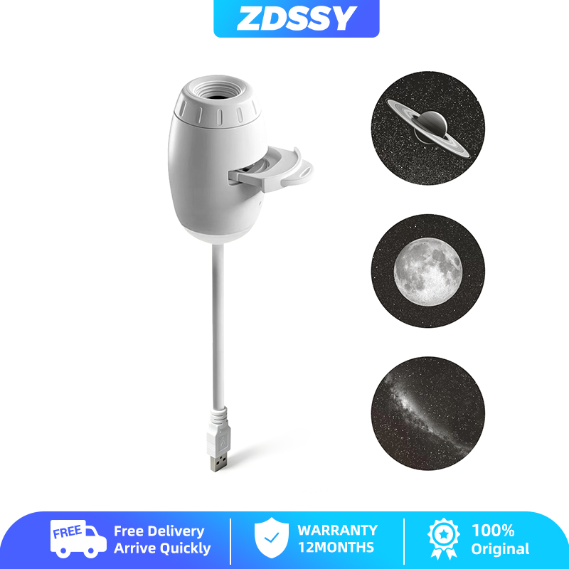 ZDSSY Romantic LED Starry Sky Night Light USB Powered Saturn Galaxy Projector Lamp for Car Roof Party Room Ceiling Decor Plug and Play ราคา 695 บาท*ส่งฟรี