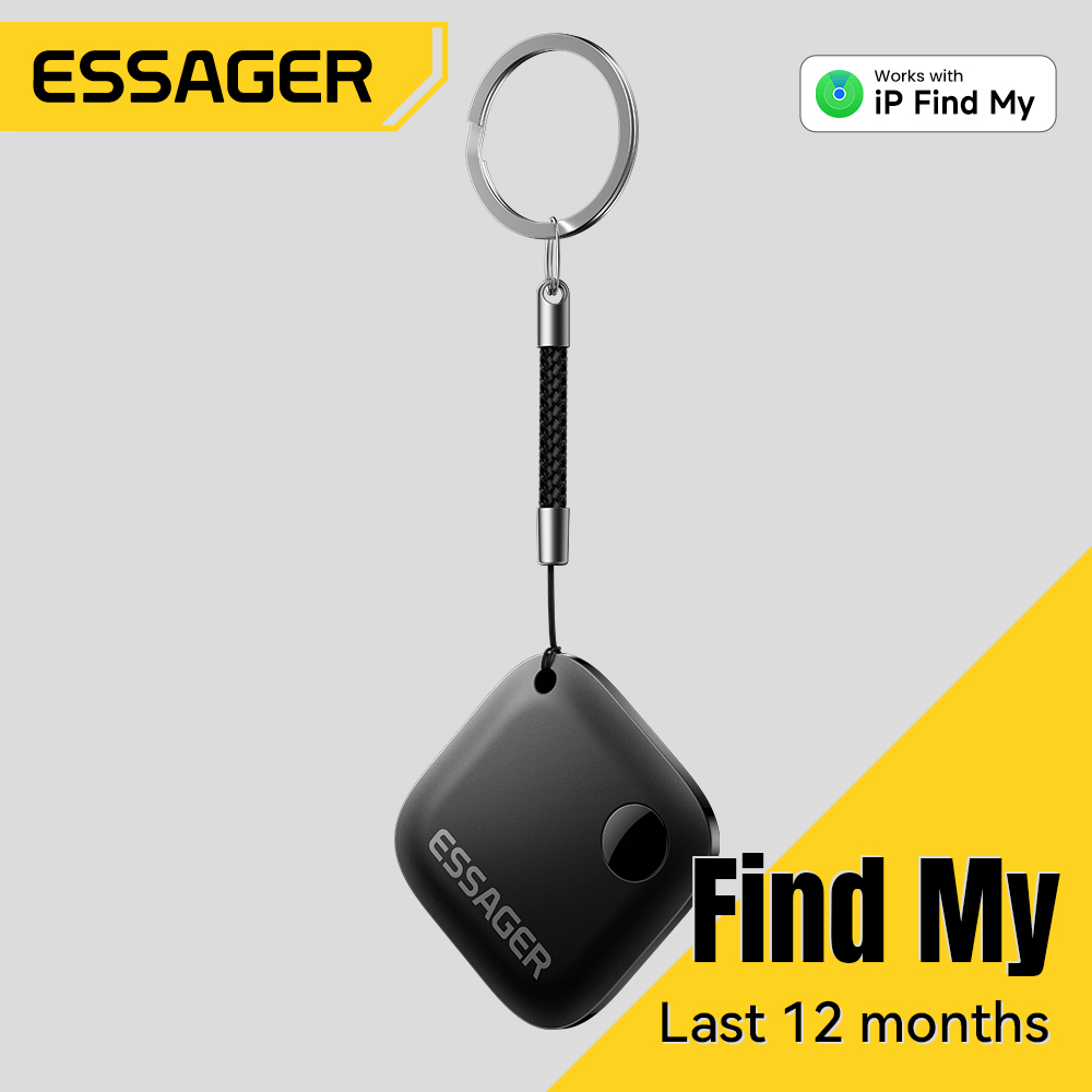 Essager Smart Tracker Tag Finder Security Locator Apple Smart Tracker Mini Anti-lost Device Tracker Smart Key Tag Locator Track For Luggage Bicycle Pet Key Backpack Dog Wallet For iPad iPhone17Pro Max 16/15Pro Max14 Pro Max iPhone Series ราคา 284 บาท*ส่งฟรี