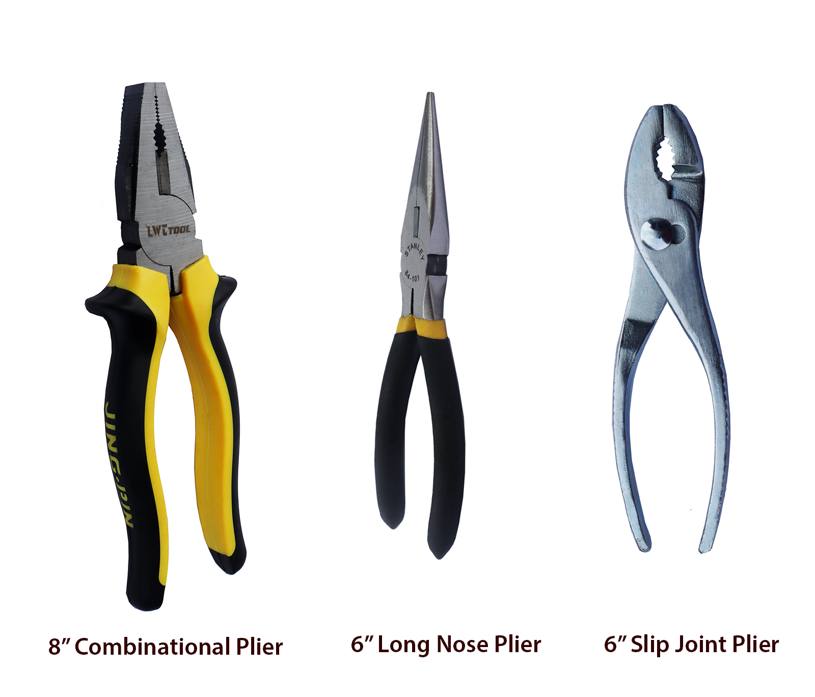 GENHAKON 8-Pack 8-Inch Needle Nose Pliers – Long Reach Pliers For Electricians, Jewelry Making, Electronics Repair, And DIY Projects