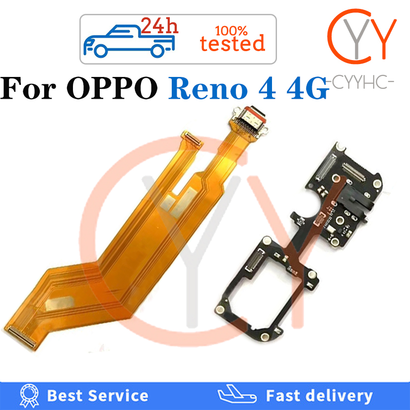 Connecteur De Chargeur Dock Type-C Pour Oppo Reno4 - Pièce De Rechange Dorée, Référence 05190207001