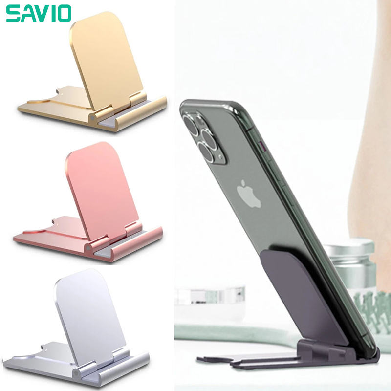 Savio Giá để điện thoại di động có thể điều chỉnh điện thoại di động giá đỡ điện thoại thông minh điện thoại máy tính bảng đứng chủ đối với iPhone bàn di động Giá để điện thoại cầm tay đứng