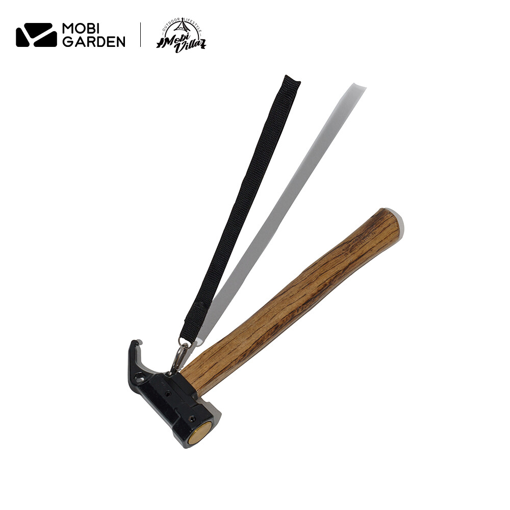 Mobi garden dụng cụ búa cắm trại đa năng với tay cầm bằng gỗ thiết bị ngoài trời