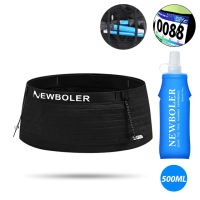 NEWBOLER Large Capacity Running Belt Hydration Breathable High Elastic Waist Pack Multifunctional For Jogging Fitness Mountaineering Marathon Outdoor Waist Bag With Soft Water