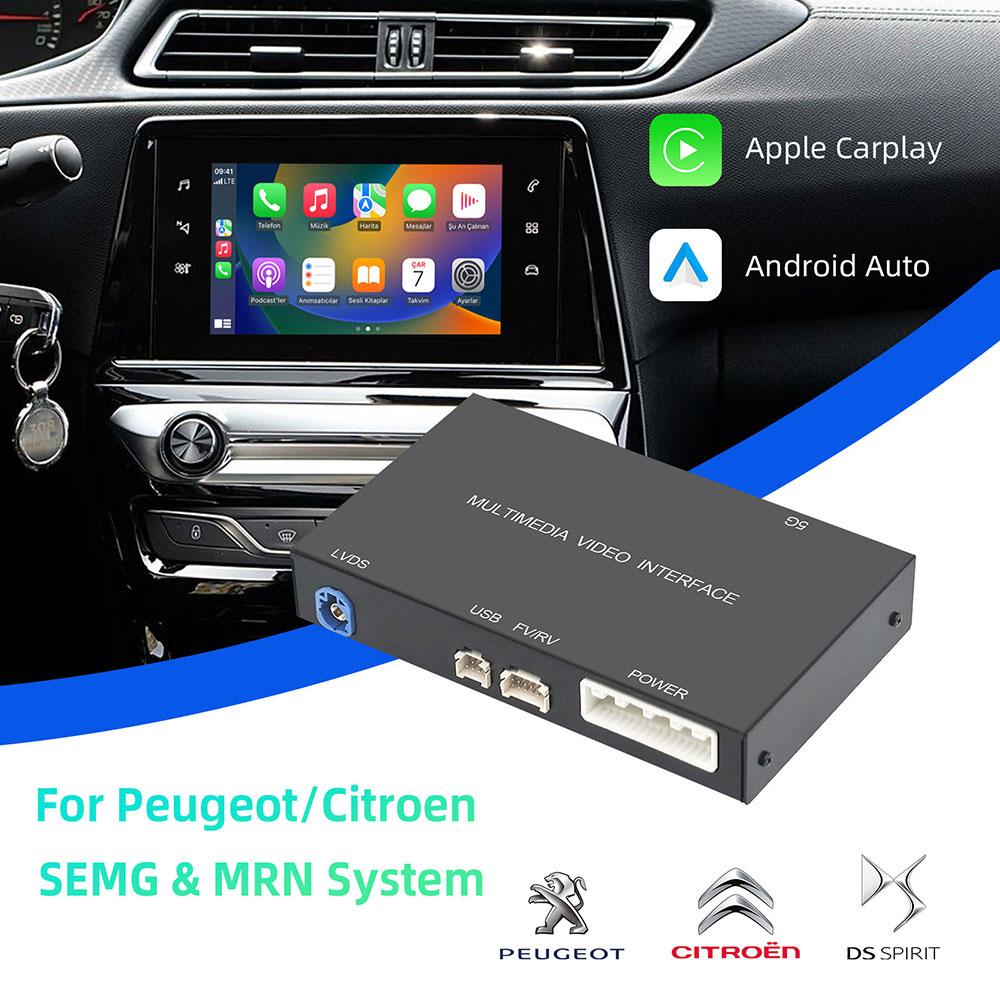 OEM Screen Upgrade Decoder Box for Peugeot /Citroen 2013-2018, 7" Screen, SMEG/MRN System with CarPlay & Android Auto Retrofit Kit ราคา 5,690 บาท*ส่งฟรี