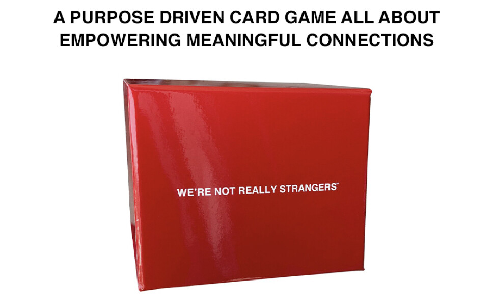 wnrs were not really strangers conversation card game