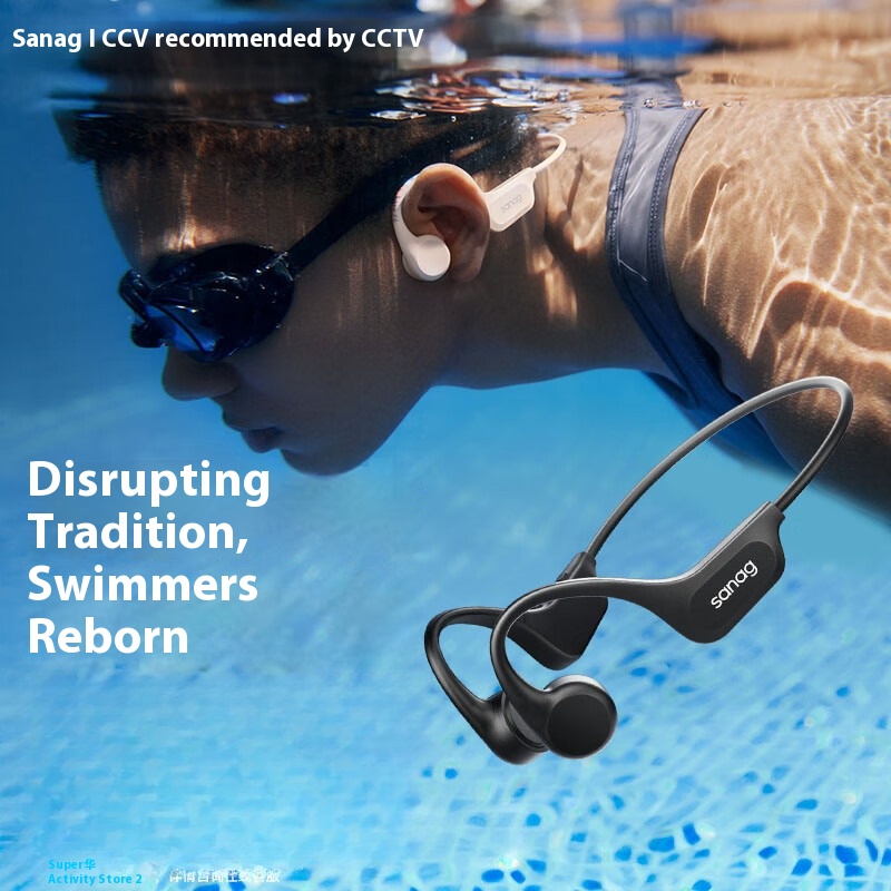 Sanag B60S Pro Max Bone Conduction Headphones | IPX8 Waterproof | 64GB MP3 Mode | 10H Playtime | Bluetooth 5.3 | Swimming Safe ราคา 2,400 บาท*ส่งฟรี