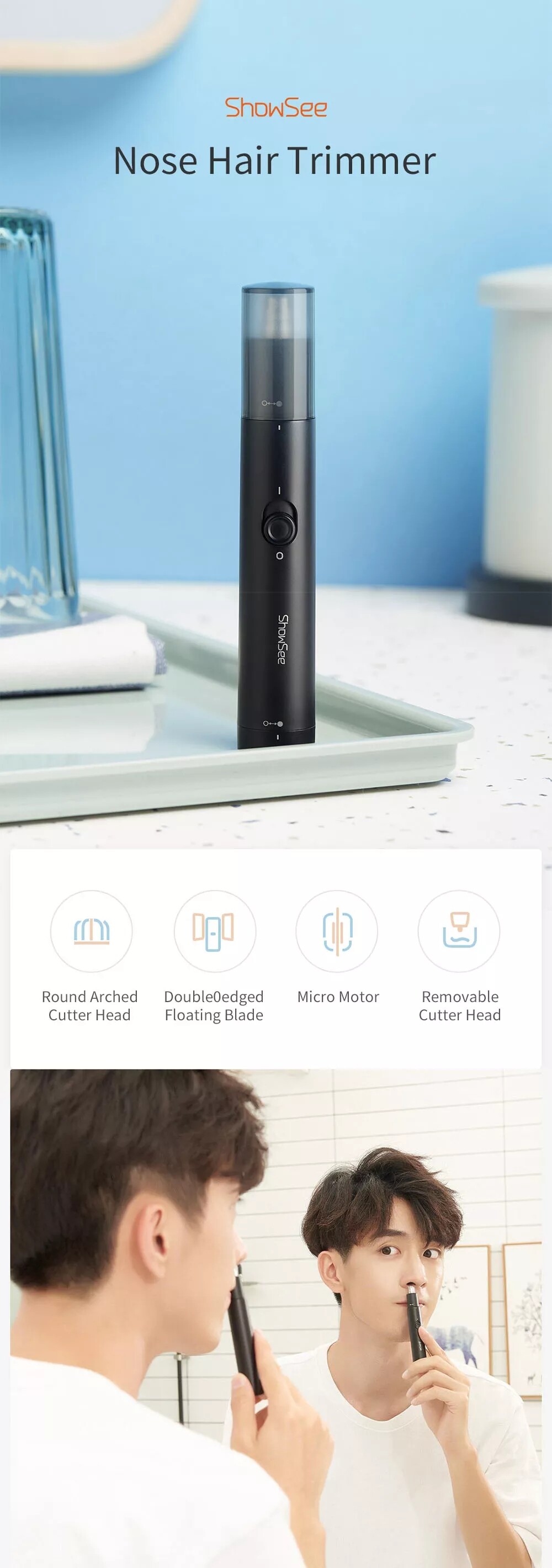 showsee nose hair trimmer