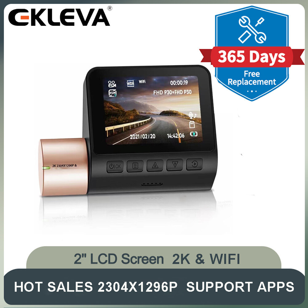  EKELVA Camera Hành Trình Phiên Bản Toàn Cầu FHD 2K DVR Cho Xe Hơi Tích Hợp Wifi 2 ''Màn Hình LCD Xe Hơi DVR Cho Xe Hơi Nhìn Trong Đêm Giám Sát Đỗ Xe 24H Thiết Bị Ghi Âm Cho Xe Ô Tô 
