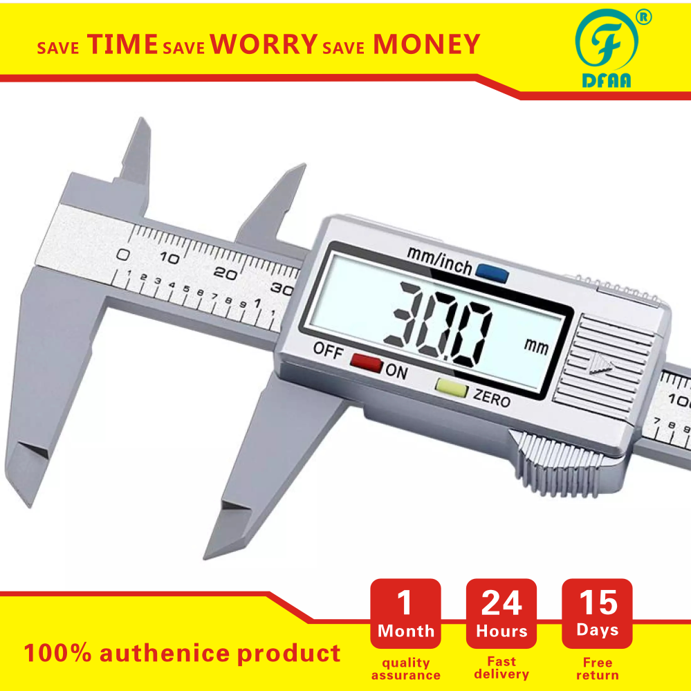 Dfaa thước kẹp vecnê điện tử kỹ thuật số lcd 6 inch 150mm dụng cụ đo panme