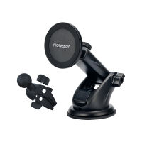 PROfezzion 3 in 1 MagSafe Car Mount Phone Stand Holder for Dashboard or Windshield or Air Vent Compatible with Apple iPhone 16 15 14 13 12 Series and Other Android Smartphones
