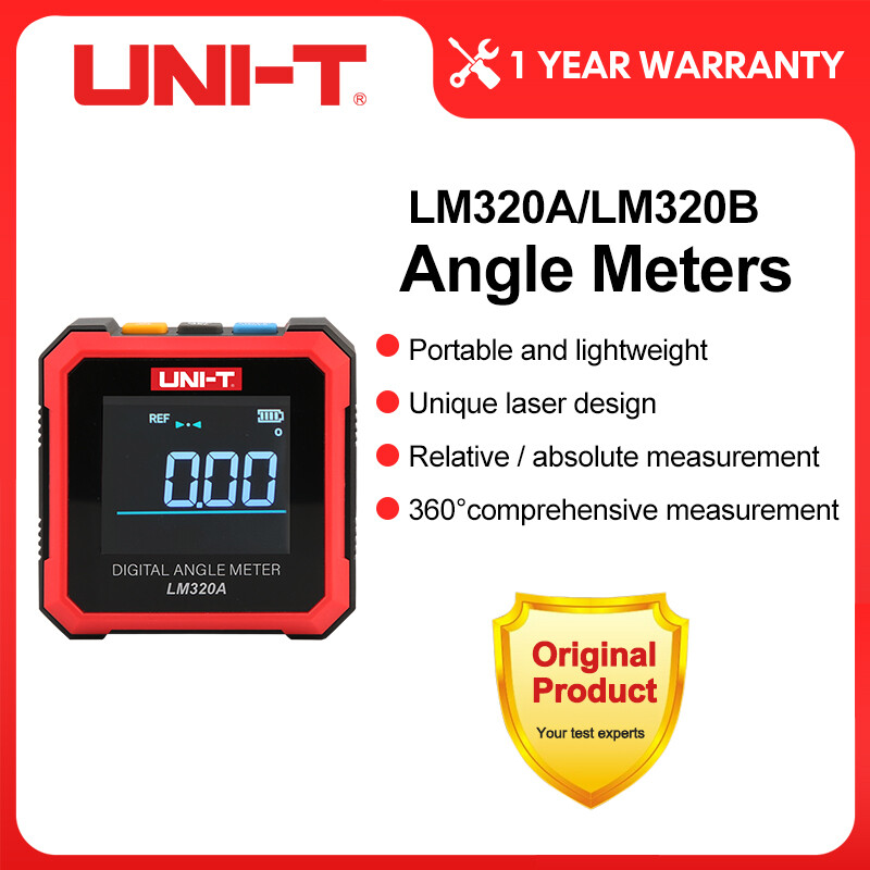 Máy đo góc điện tử lm320a lm320b uni-t máy đo góc kỹ thuật số máy đo độ nghiêng từ tính máy kiểm tra góc hộp vát đèn nền