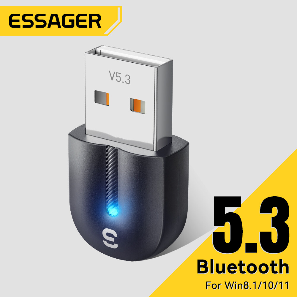 Essager 5.3 Bộ chuyển đổi Bluetooth S Mini Đa Chức Năng Hỗ Trợ ổ đĩa miễn phí Windows 8.1/10/11 Tươn