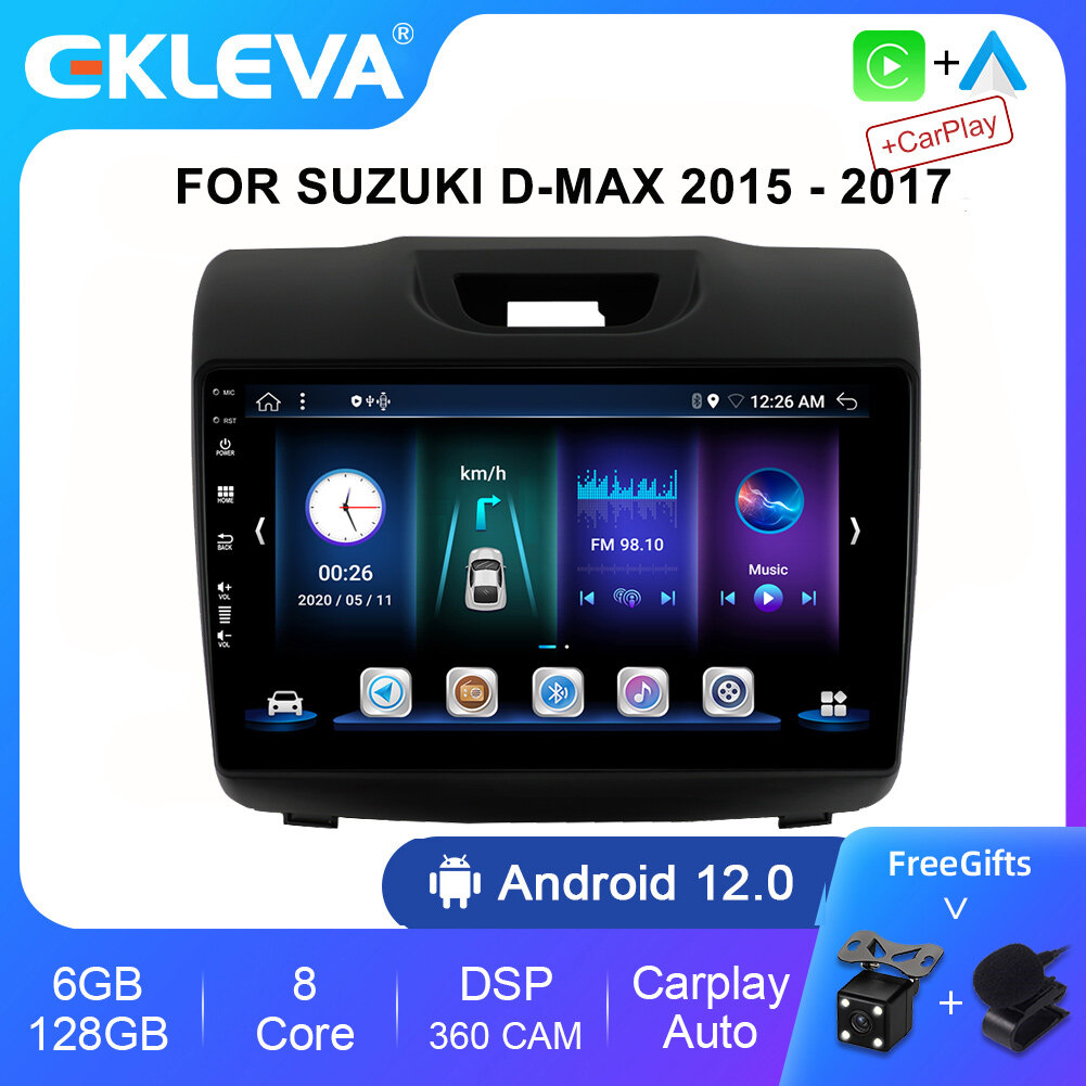 EKLEVA Carplay Android 14 Radio Stereo For Suzuki D-MAX 2015 - 2017 Car Multimedia Player 2 DIN GPS Navigation ราคา 4,151 บาท*ส่งฟรี