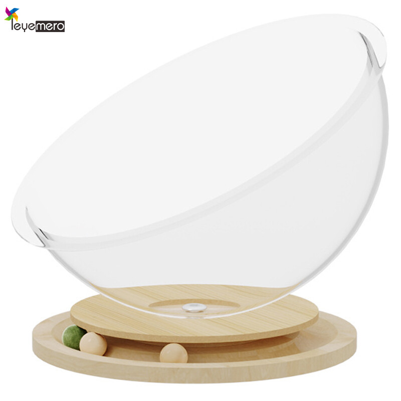 Cat Space Capsule Acrylic Cat Bed Solid Wood Turntable Toy Funny Cat Play Cat Nest ราคา 474 บาท*ส่งฟรี