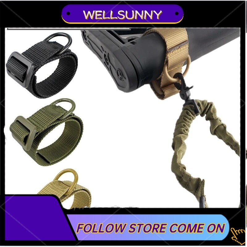Tactical ButtStock Sling Adapter Heavy Duty Stock Strap Rope Strapping Belt