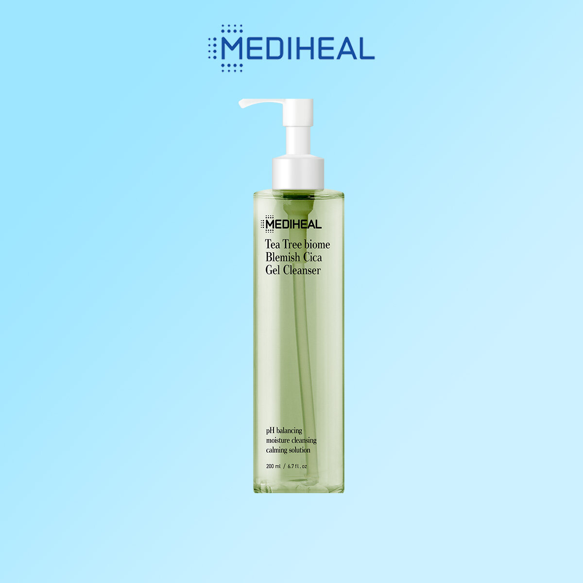Gambar [MEDIHEAL] TEA TREE BIOME BLEMISH CICA LINE GEL CLEANSER 200ml