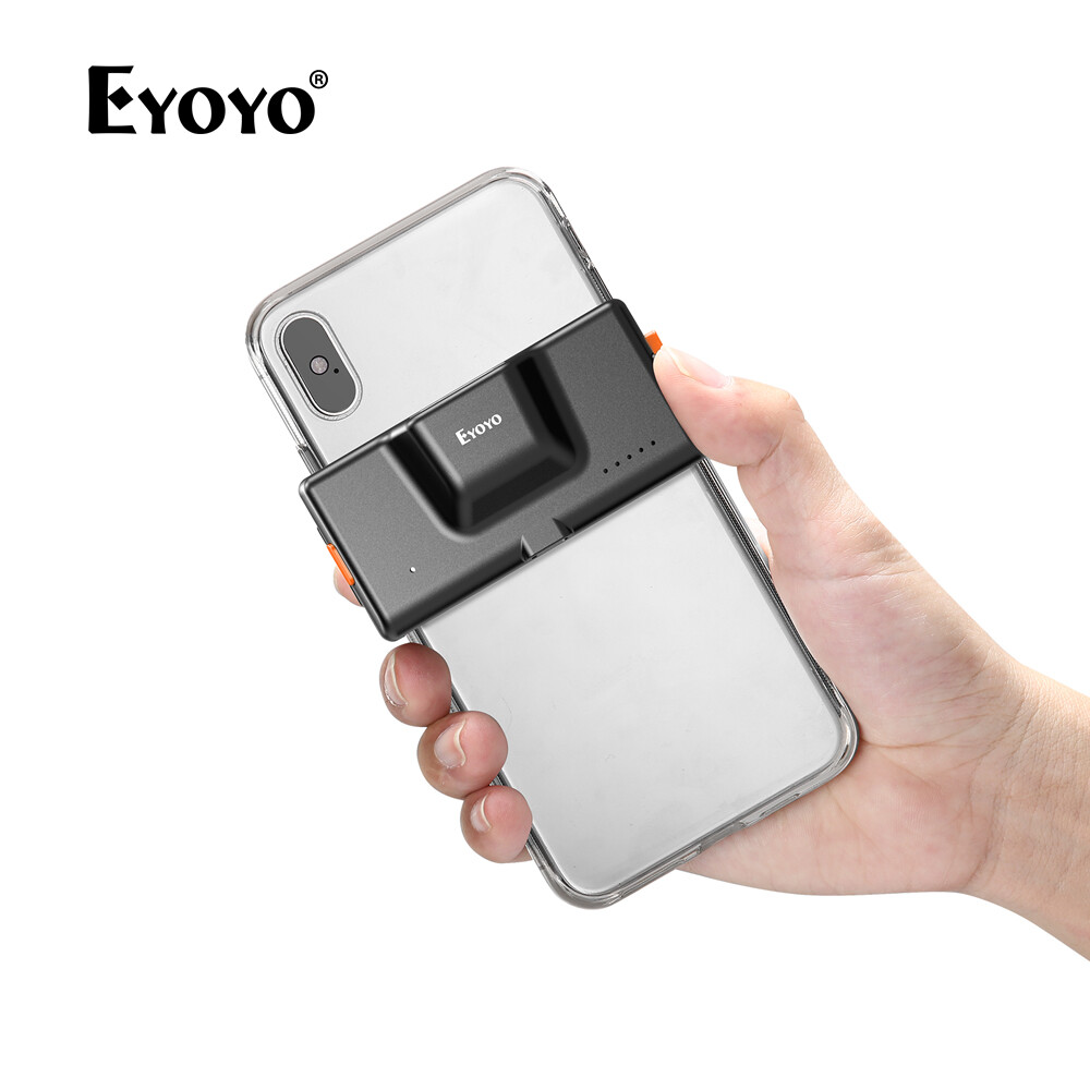 Eyoyo Phone Back Clip 1D Bluetooth Barcode Scanner, No Block Camera, Fast&Accurate Scanning, Mini Inventory Bar Codes Reader for Warehouse Book Library Retail Store Compatible with Android, iOS iPhone ราคา 1,799 บาท*ส่งฟรี