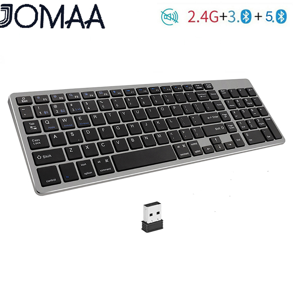 Jelly comb bàn phím bluetooth không dây mỏng cho máy tính bảng máy tính xách tay điện thoại thông minh ipad bàn phím không dây có thể sạc lại với phím số