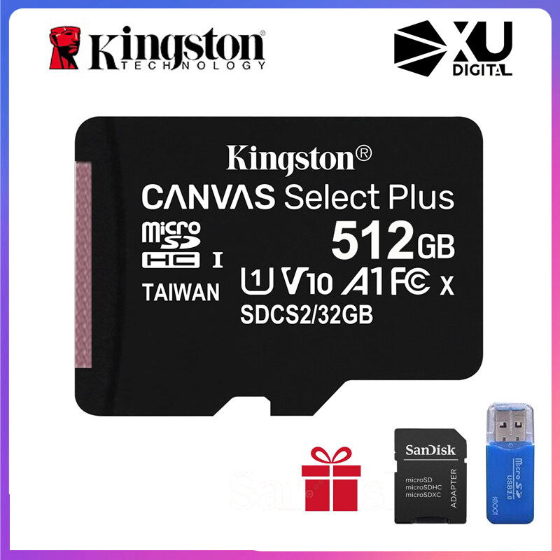 Kingston Thẻ Nhớ 16GB Thẻ TF Điện Thoại Android 32GB 64GB Máy Tính Bảng Camera Giám Sát Thẻ Nhớ Tốc Độ Cao Đọc 100M Thẻ Chuyển Mạch SDCS2 Thẻ SD 128GB 256GB 512GB Máy Ghi Hình Lái Xe Thẻ Flash Micro Thông Dụng thẻ SD A1 UHS-I Speed Class 10 (U1) Hoàn Toàn