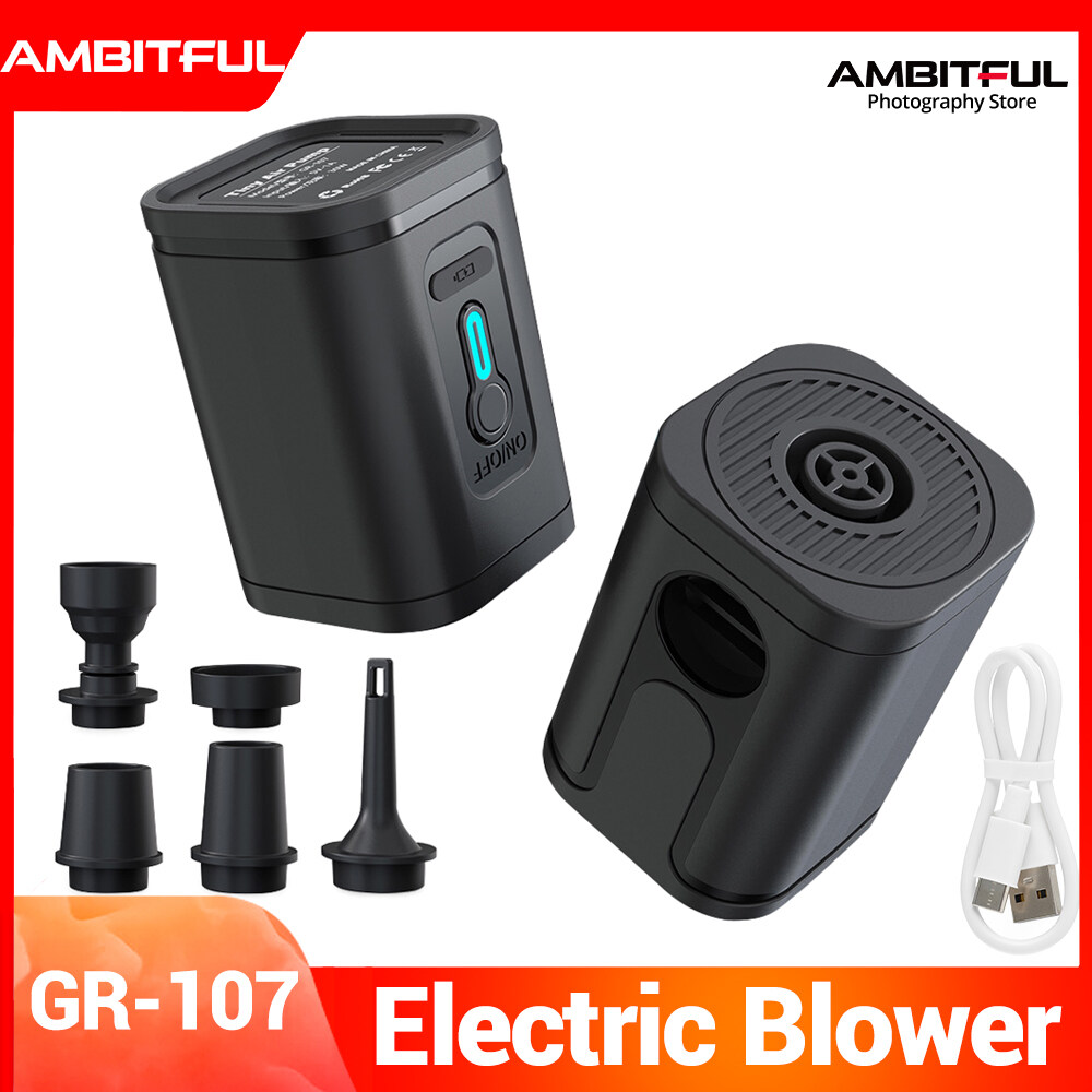 Ambitful GR-107 30 Wát xách tay máy bơm không khí rechargable nhanh chóng thổi phồng Blower cho nhiếp ảnh ống khí ánh sáng ống khí Softbox phụ kiện chụp ảnh ngoài trời