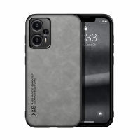 Cho Redmi Note 12 Turbo vỏ điện thoại sang trọng Ốp bằng da Cảm biến TPU bọc bìa sau
