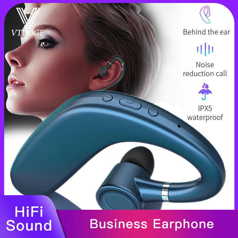 Tai Nghe Bluetooth VTUOGE TWS, Tai Nghe Stereo Doanh Nhân Có Mic HiFi Headphone Thể Thao Tai Nghe Không Dây Điện Thoại Di Động Android Dành Cho Xiaomi Redmi Huawei Oppo Vivo Sony Samsung Airdots